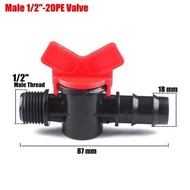 1/2" Inch to PE 20mm External Thread Valve Valve