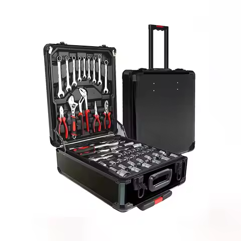 Wholesale 399pcs Professional Socket Tool Kit Aluminum Case Socket Wrench Set Cordless Tool Box Set 