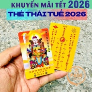 [TYPE 1] Thai Tue 2026 Wallet Card for People Ages: Italy - OX - HABIT - NGO - DAU [GOLD PLASTIC CAR