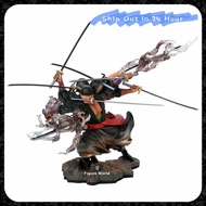 21cm One Piece Zoro GK Asura 3 Head 6 Arm Figure Toys 海贼王 模型
