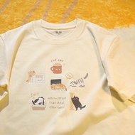 Pure Cotton Can't Pill Short-Sleeved Top Plus Size T-Shirt Women Printed Korean Version Summer A0