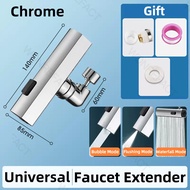 Multifunctional Sink Faucet Connector Kitchen Sink Waterfall Faucet Splash-proof 3 Modes Water Outlet Faucet Extender