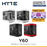 HYTE Y60 Dual Chamber Mid-Tower ATX TG Case, 2 x 120mm /140mm Flow FE12 Fans, Included PCIE 4.0 Rise