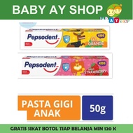 Pepsodent Kids Odol Pasta Gigi Anak 2 sd 6 Tahun Aman Tertelan 45 Gram