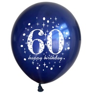 20 Pcs Night Blue 60th Birthday Balloon Set – Option for 16, 18, 21, 30, 40, 50, 60, 70, 80, 90, 100