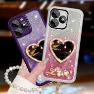 New Phone Case iTel A50 A70 RS4 S23 S23+ P55 4G 5G Soft Case Love Mirror Bracelet Candy Casing ITEL 