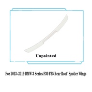 For 2013-2019 BMW 3 Series F30 F35 F80 320i 325i 330i Rear Window Roof Spoiler Wings Black Carbon Tu