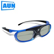 High-End AUN Active Shuer 3D Glasses, Support 96Hz/120Hz/144Hz, 85mAh Baery, for DLP 3D 1080P 4K Laser Projector DL02