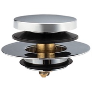 Universal Tip Toe Bath Drain Stopper and Cover Bathtub Drain Stopper Replaces Lift Turn Tip-Toe Trip