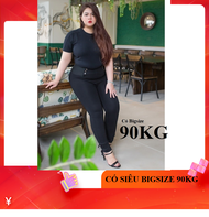 Quần Legging 6 Nút Bigsize Nữ Có bigsize 90 KG Vải thun cotton Dày đẹp cao cấp