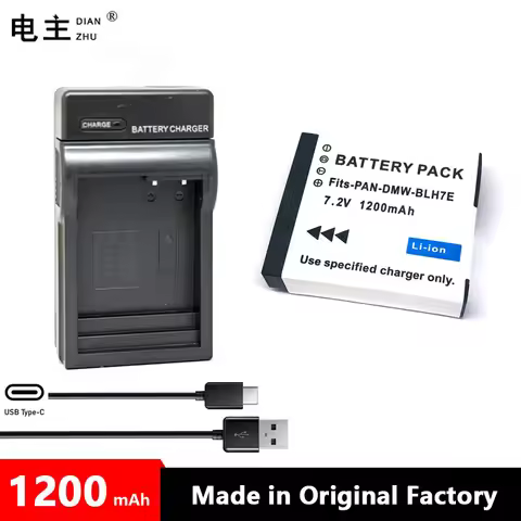 DMW-BLH7E DMW BLH7 BLH7E BLH7PP Battery Charger for Panasonic Lumix DMC GM5 GM1 GM1K GF7 GF8 GF9 GF1