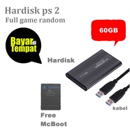 Hardisk USB external ps 2 60GB + mcboot + full game siap main