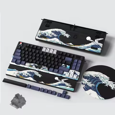 Womier SK80 PRO Black Coral Sea OLED Display 3-Mode Wireless Gaming Mechanical Keyboard Hot Swap Gas
