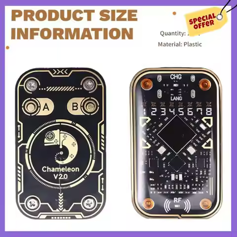 -A96Z Chameleon Ultra V2.0 RFID Smart Chip Reader Smart Card Emulator+2XT5577 Keychain 125K 13.56M C