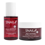 [SNAIL8 DUO SET] SNAIL8 Age Defense Advanced Serum 30ml. และ SNAIL8 Age Defense Skin Repair Day Crea