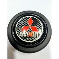 MITSUBISHI  HORN BUTTON FOR MOMO &amp; NARDI OMP SPARCO SPORT STEERING RALLIART 5D CARBON