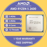 Brand new AMD Ryzen 5 2600 R5 2600 3.4 GHz Six-Core Twelve-Thread 65W Socket AM4 no fan Tray type