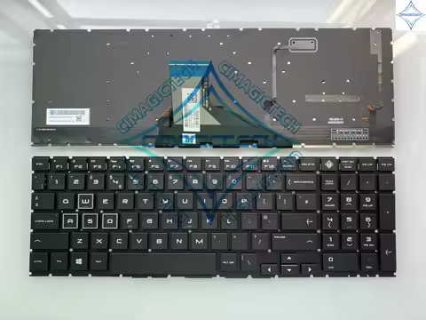 NEW RU US FR IT UK AR IT Russian Latin Portuguese French Italian RGB For HP OMEN 15-DC 15T-DC 15-DH