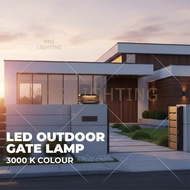 Modern Led Outdoor Gate Light Black Gate Lamp Lampu Tembok Modern (118 series)