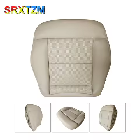 Driver Side Bottom Leather Seat Cover Beige For Mercedes Benz E350 E550 2010-2014 Driver Side