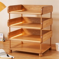 [48H Shipping] Desktop storage rack, multi-layer bookshelf, desk book organizer, book stand, large-c
