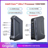 SZBOX F12 Intel Core Ultra 5 125H Ultra 7 165H Mini PC DDR5 64GB 2TB Dual 2.5G LAN Thunderbolt 4 Gam