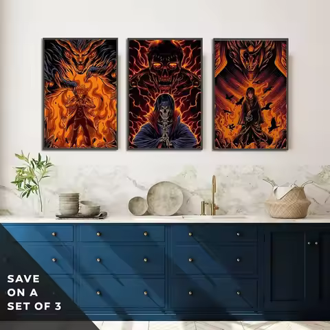 Hot Japanse Zelfklevende Poster Kakashi Anime Wallpaper Sasuke Schilderij Home Decor Kakashi Art Roo