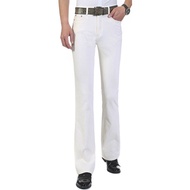 Men's Mid-Waist Stretch Flared Jeans Men's Flared Pants Classic Designer Flared Jeans