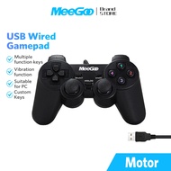MeeGoo USB wired Game Controller PS 2 Game Joystick Gamepad for laptops and desktop computers