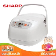 SHARP หม้อหุงข้าวดิจิตอล 1.8 ลิตร สีขาว รุ่น SHA-KSZT18 W