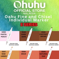Ohuhu Oahu Series ( E SERIES) Individual Marker Fine & Chisel Professional Marker Group 7
