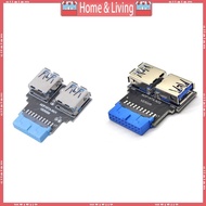 ci 19Pin to Dual USB Adapter Connector USB Connector Motherboard 19Pin to USB3 0 Hub Converter 2Port