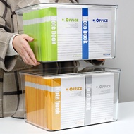 Book Storage Box Transparent Desktop Storage Box Office File Storage Student Organizer Textbook Stor
