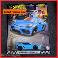 Hot Wheel Porsche 718 Cayman GT4 Boulevard 2024 Collections Series Porsche 718 Carman Blue Diecast K