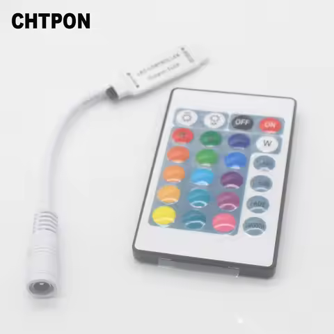 1pc SMD 5050 3528 2835 RGB LED strip Light tape accessories DC 12V 24key RGB IR Remote Control contr