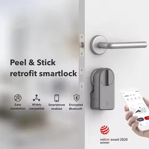 GIMDOW Smart Password Lock,phone App Unlock, Wireless Electric Bolt Lock, Intelligent Lock,hotel Loc