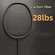 Carbon Aluminum Alloy Frame Badminton Racket 28lbs - Straight tension about 10 kg