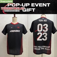 Kpop ATEEZ T-shirt THE FELLOWSHIP BREAK THE WALL 2023 Tshirt Unisex Tee Casual Short Sleeve T Shirt 