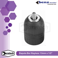 MESIN benz Werkz Keyless Drill Chuck 10 mm Drill Machine Head 3/8" And 13 mm 1/2 Without Key - Cordl