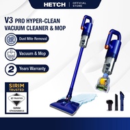 HETCH V3 Pro Hyper-Clean Handheld Dust Mite Bed Vacuum Cleaner & Mop Vakum Dan Mop HVC-1416-HC