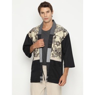 KOINOBORI Natori Batik Black Haori Outer Men Unisex/