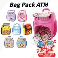 [LIVE] Bagpack Kids Schoolbag ATM Machine Tabung Simpanan Safe Box Tabung password Mini ATM machine