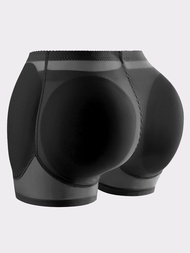 Women's Butt Lifting Shapewear Shorts in BlackApricot Invisible Hip Enhancing Padded Underwear High 