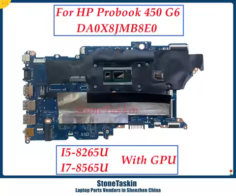 StoneTaskin DA0X8JMB8E0 For HP Probook 440 G6 450 G6 Laptop Motherboard With i5-8265U I7-8565U CPU M
