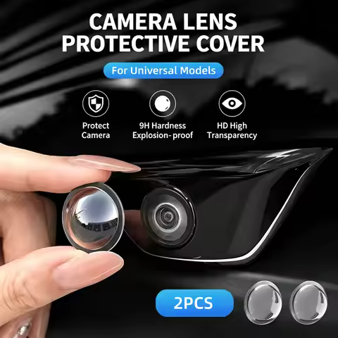Car Backup Camera Lens Protector Rear View Universal 9H Tempered Glass HD Clear Anti-Scratch Anti-Gr