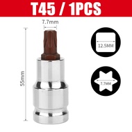 CASTA Mata Sok Torx Impact 1/2 Inch T25 T40 T45 T50 Kunci Bintang Untuk Kunci Impact Drive 6 Point P