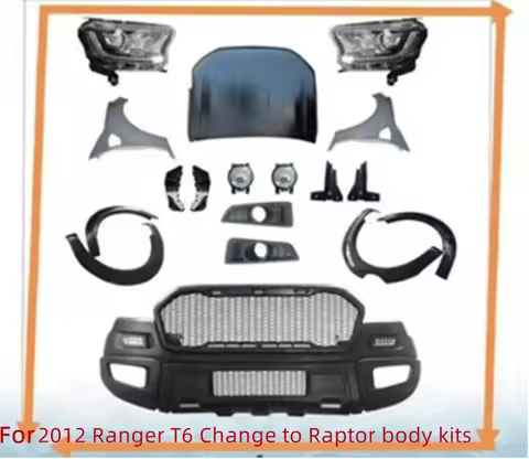 Front Bumper assembly for Ford Ranger T6 Raptor body kits grill headlight hood