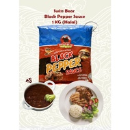 Swiss Bear Black Pepper Sauce  / Sos Lada Hitam 1kg HALAL