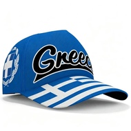 Unisex Greece Stripe Flag Snapback Cap Greece Cursive Letter 3D Print Breathable Hip Hop Streetwear 