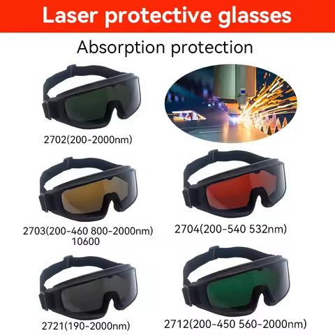 laser protection glasses 455 532 1064 10600nm OD5 ER Laser Glasses ND YAG KTP Rudy Diodes IPL Laser 